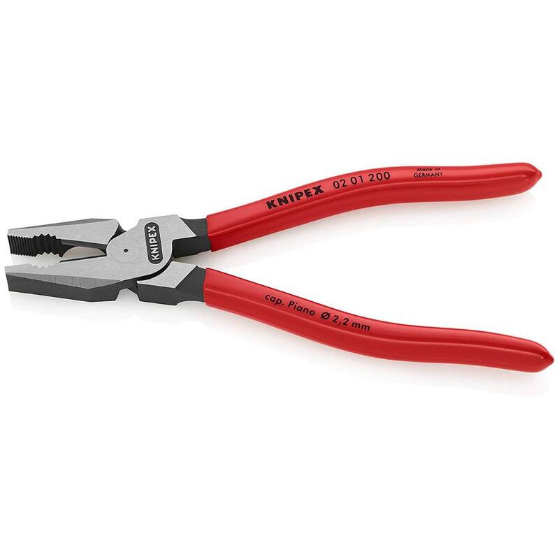 KNIPEX 8 pulgadas Llave Combinada de Corte Cruzado de Alta Palanca - 02 01 200