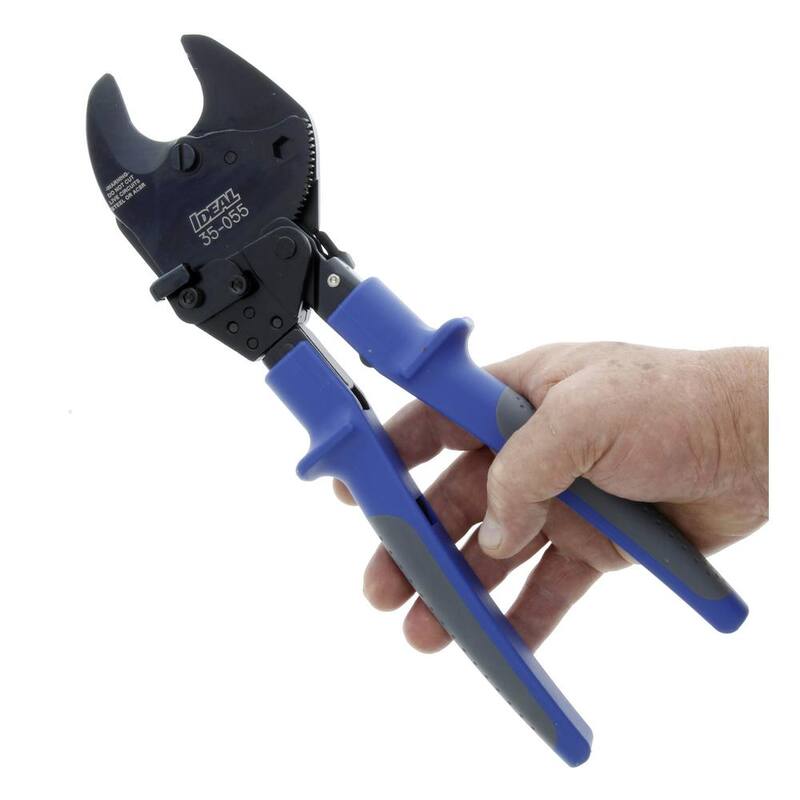 Cortador de cables de mordaza abierta con trinquete IDEAL 600 MCM - 35-055