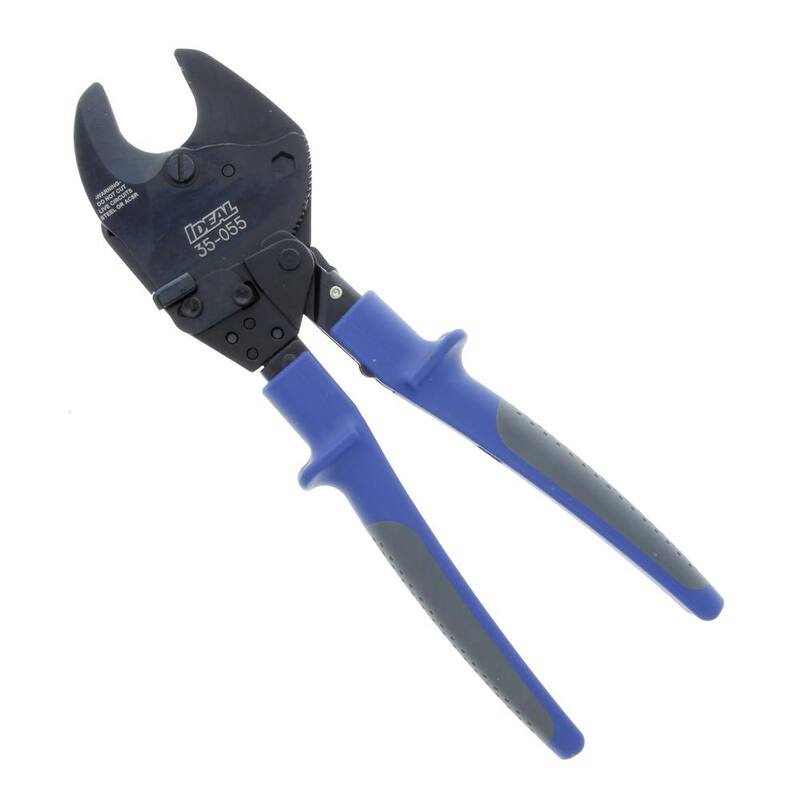 Cortador de cables de mordaza abierta con trinquete IDEAL 600 MCM - 35-055