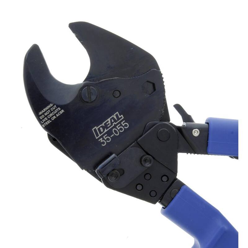 Cortador de cables de mordaza abierta con trinquete IDEAL 600 MCM - 35-055