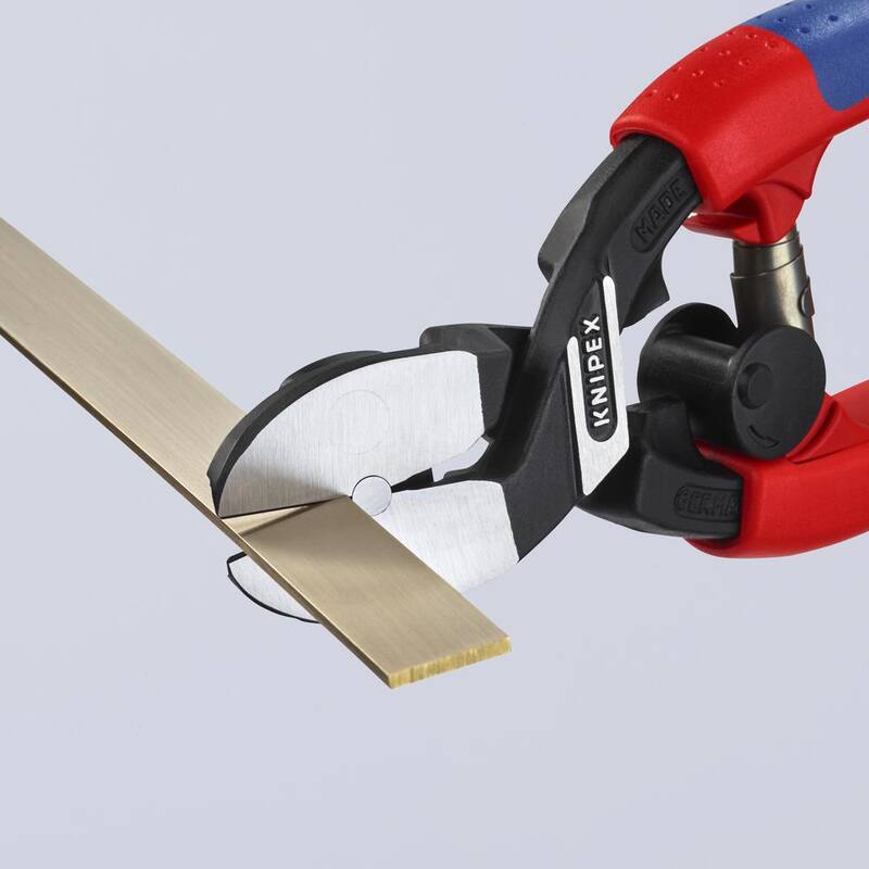 KNIPEX Alicate de corte de alto rendimiento con palanca para plástico y metal blando - 72 62 200