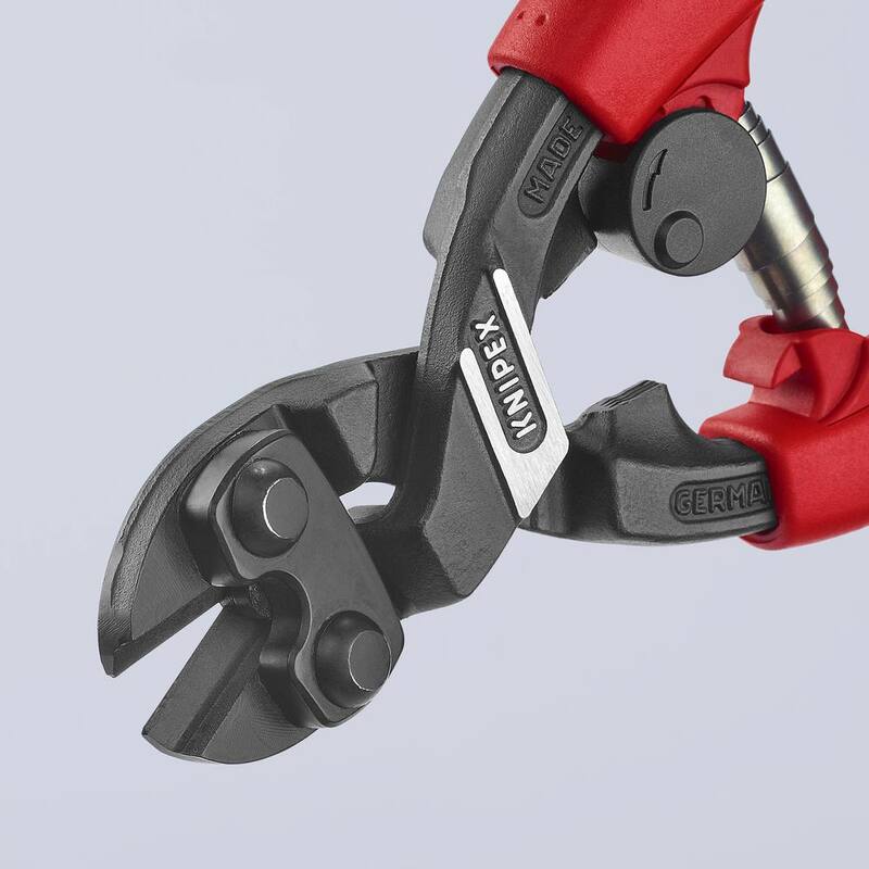 KNIPEX Alicate de corte de alto rendimiento con palanca para plástico y metal blando - 72 62 200