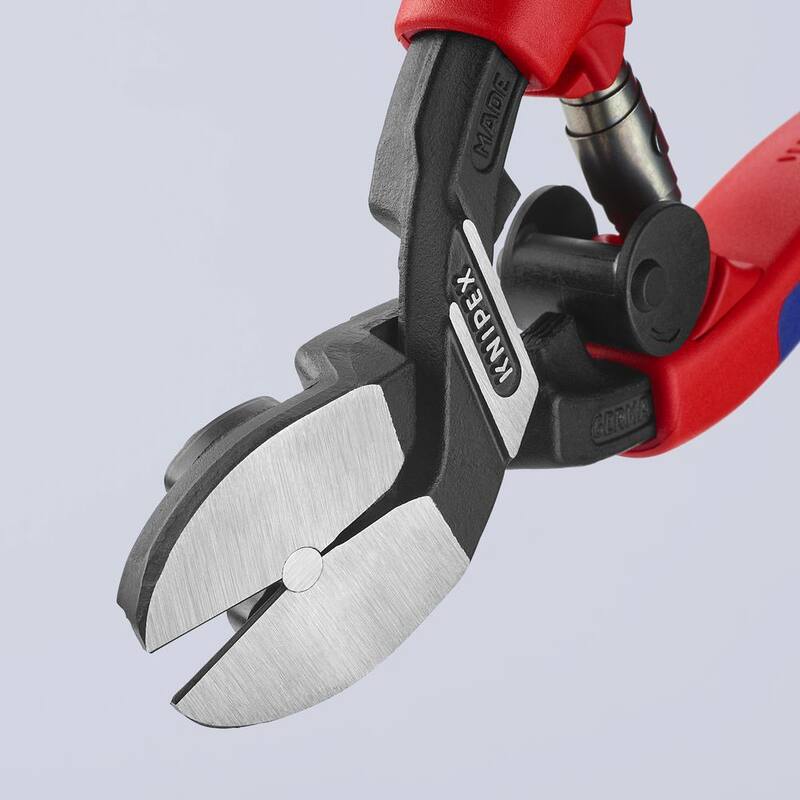 KNIPEX Alicate de corte de alto rendimiento con palanca para plástico y metal blando - 72 62 200