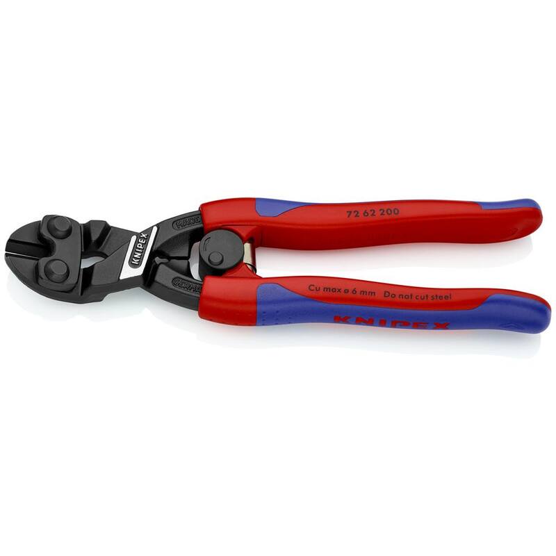 KNIPEX Alicate de corte de alto rendimiento con palanca para plástico y metal blando - 72 62 200