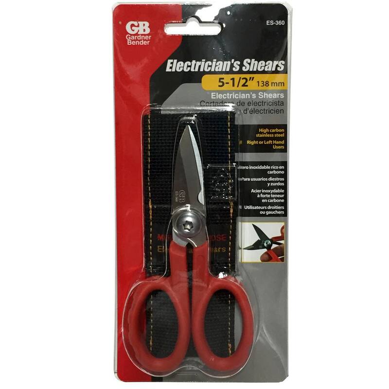Tijeras/cortadoras eléctricas premium de Gardner Bender, acero inoxidable - ES-360