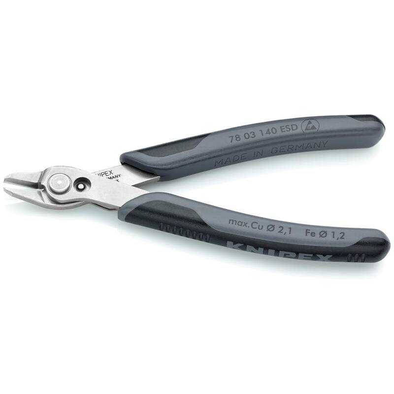KNIPEX 5-1/2 pulgadas. Super Knips XL para electrónica con mangos ESD - 78 03 140 ESD