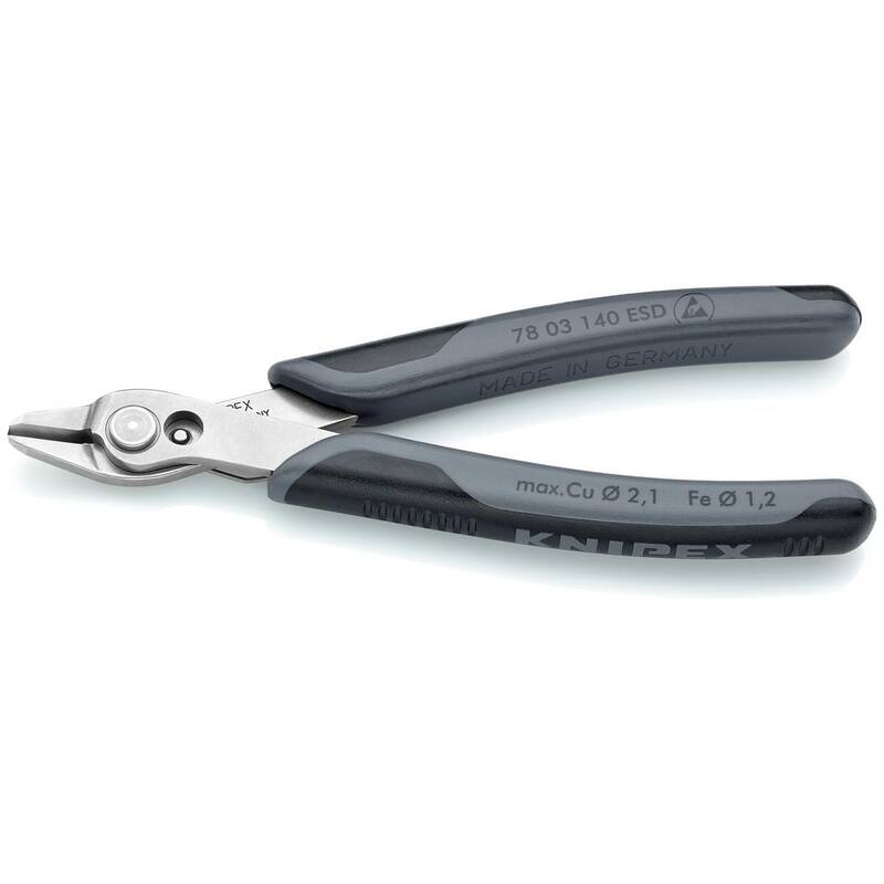 KNIPEX 5-1/2 pulgadas. Super Knips XL para electrónica con mangos ESD - 78 03 140 ESD