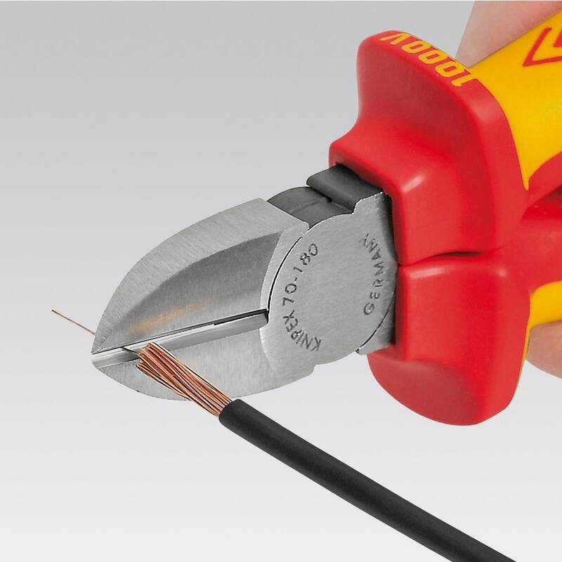 Cortadores diagonales KNIPEX de 7-1/4 pulgadas - 70 08 180 SBA