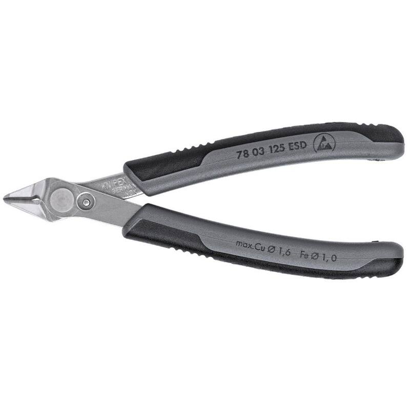 KNIPEX 5 pulgadas Electronic Super-Knips con agarre cómodo - 78 03 125 ESD