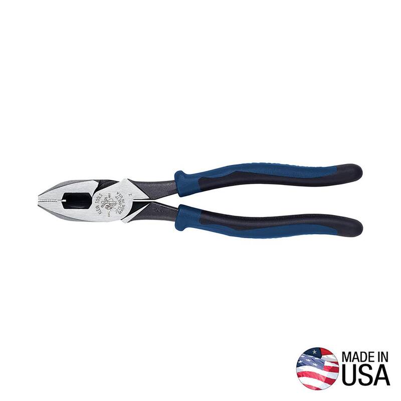 Herramientas Klein 9 in. Pinzas de corte lateral de alto apalancamiento Journeyman para jalar cinta de pescar - J213-9NETP