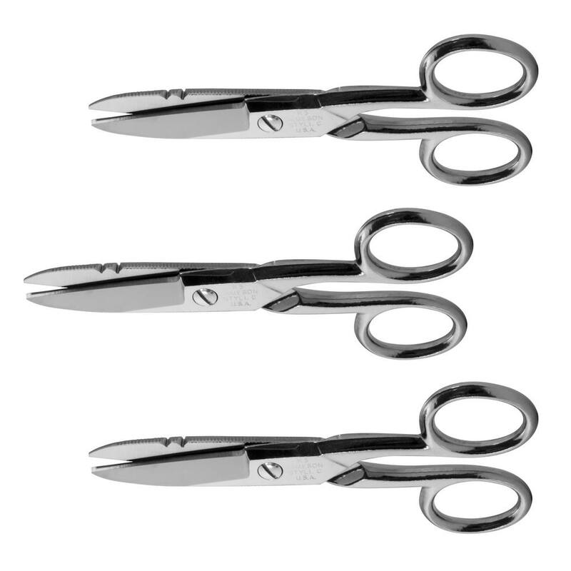 Tijeras de empalmador eléctrico Jameson, 5-1/4 pulgadas (paquete de 3) - 32-21NS-3PK