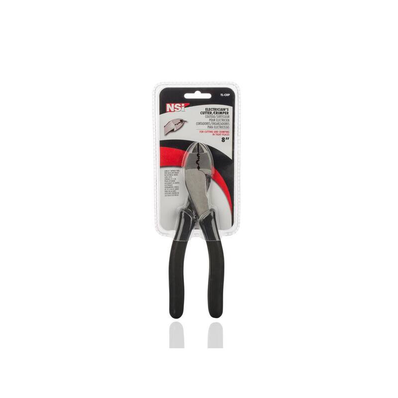 Pinzas de engaste/corte de alcance largo NSi Industries de 8 pulgadas - TL-CRP