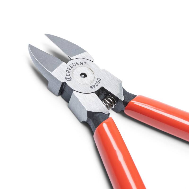 Pinzas para cortar plástico Crescent de 6 pulgadas con corte al ras y mangos sumergidos - 6PCDG