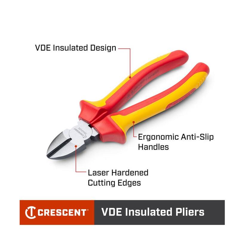 Pinzas de corte diagonal aisladas de 6 pulgadas VDE de 1000 voltios - 6DIAGVDE