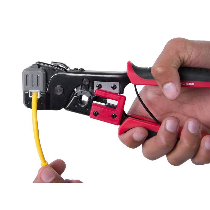 Gardner Bender Premium Metal RG11 RJ45 Modular Plug Crimper - GMC-1145D

Criminador de enchufe modular RJ45 RG11 de metal premium de Gardner Bender - GMC-1145D