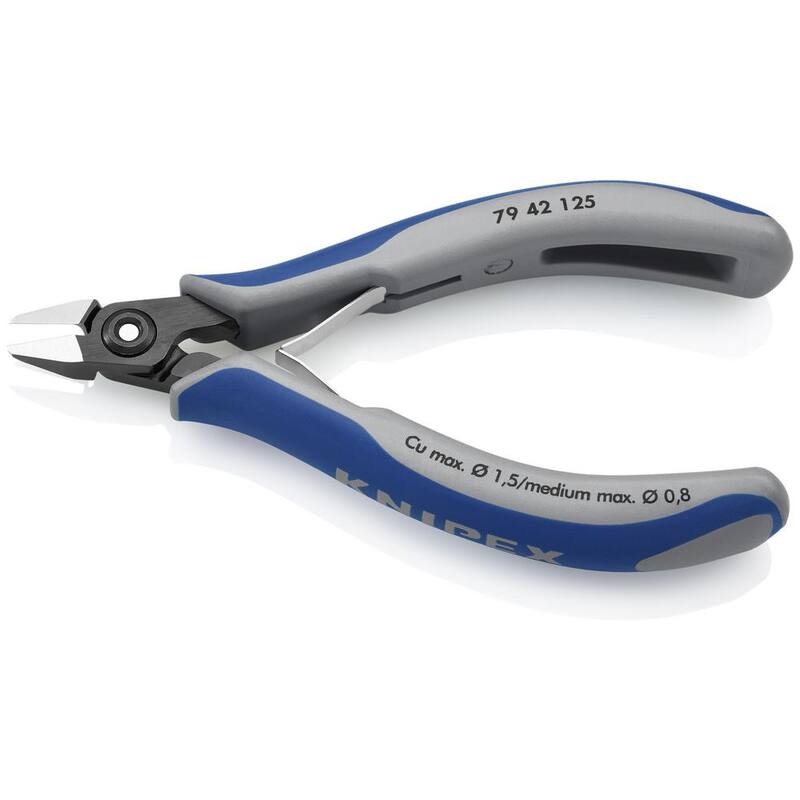 KNIPEX 5 pulgadas. Pinzas de corte diagonales de precisión para electrónica con mangos ergonómicos - 79 42 125