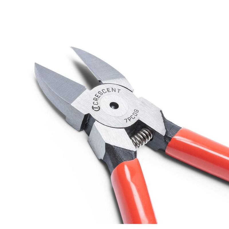 Cortador de plástico de 7 pulgadas con pinzas de corte Flush Cut y mangos sumergidos - 7PCDG