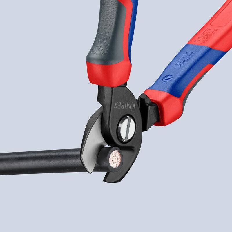 KNIPEX 6-1/2 pulgadas Tijeras de cable con agarre cómodo - 95 12 165