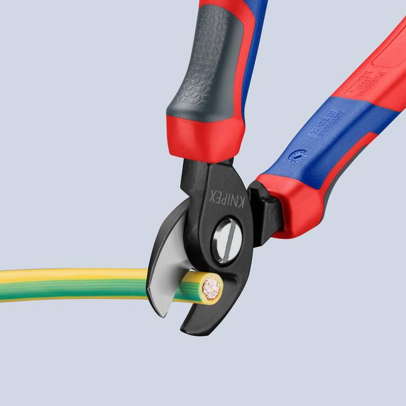 KNIPEX 6-1/2 pulgadas Tijeras de cable con agarre cómodo - 95 12 165