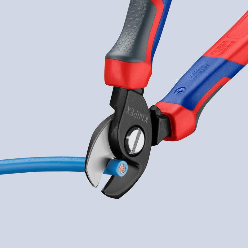 KNIPEX 6-1/2 pulgadas Tijeras de cable con agarre cómodo - 95 12 165