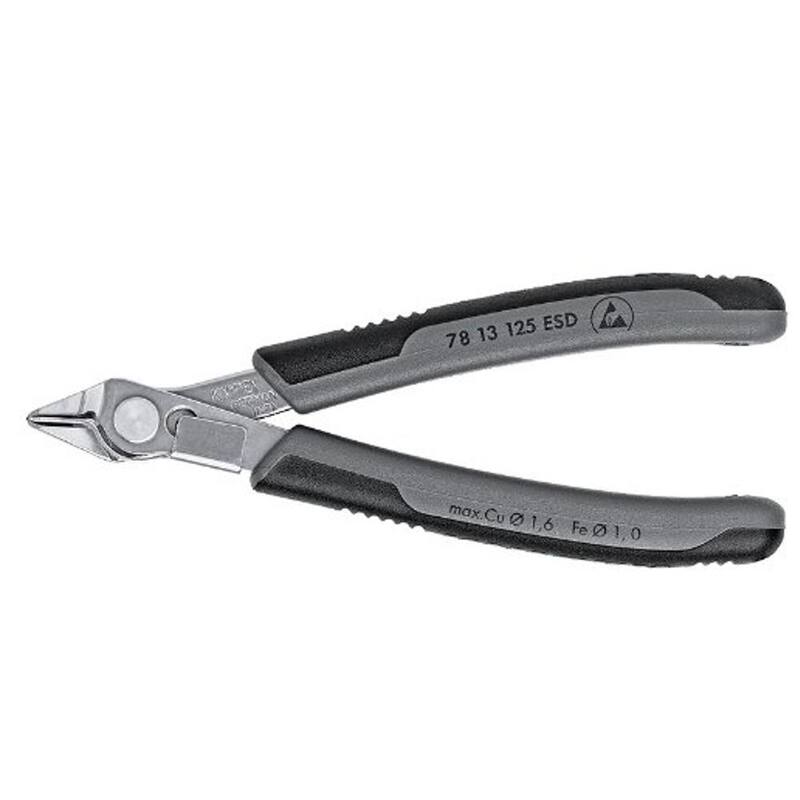 KNIPEX 5 pulg. Electronics Super-Knips-ESD con agarre cómodo - 78 13 125 ESD