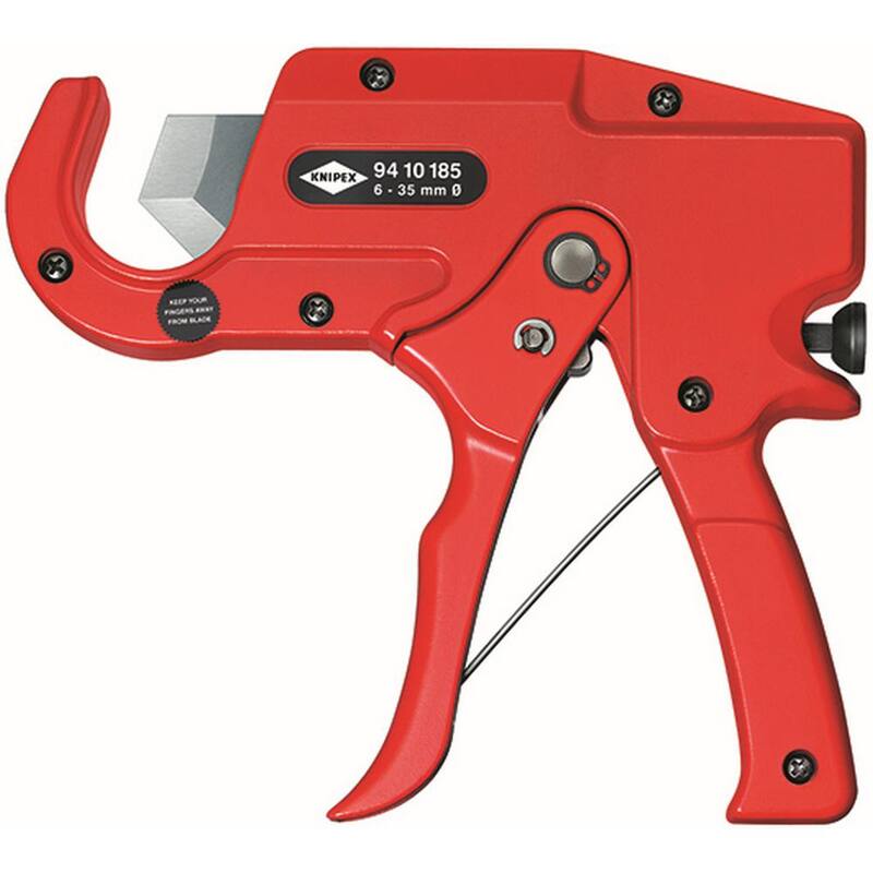 Cortador de tubos de plástico KNIPEX de 7-1/4 pulgadas con empuñadura de pistola - 94 10 185