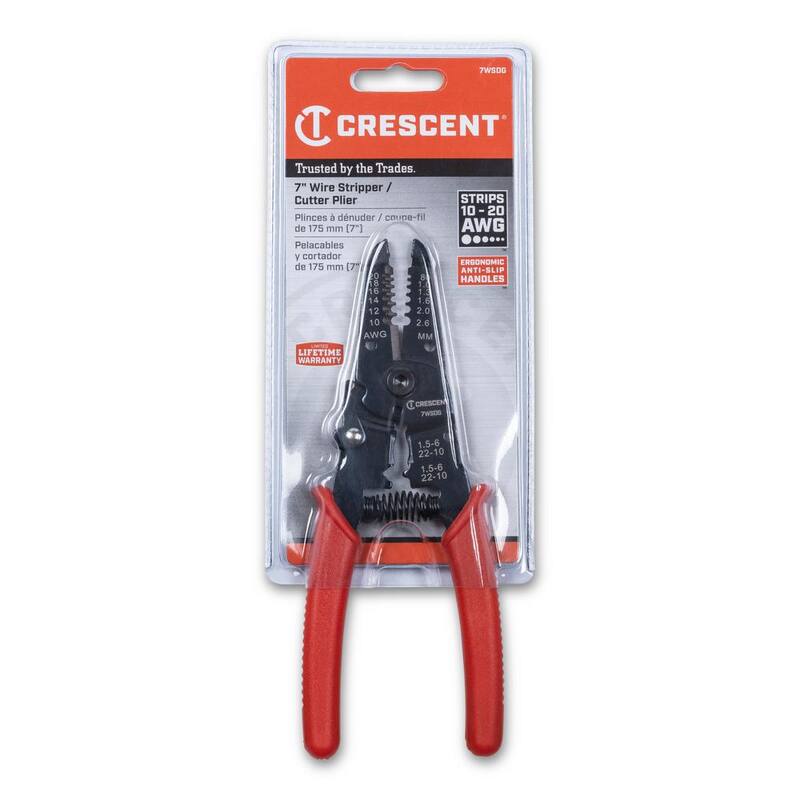 Alicates pelacables Crescent de 7 pulgadas con mangos ergonómicos - 7WSDG