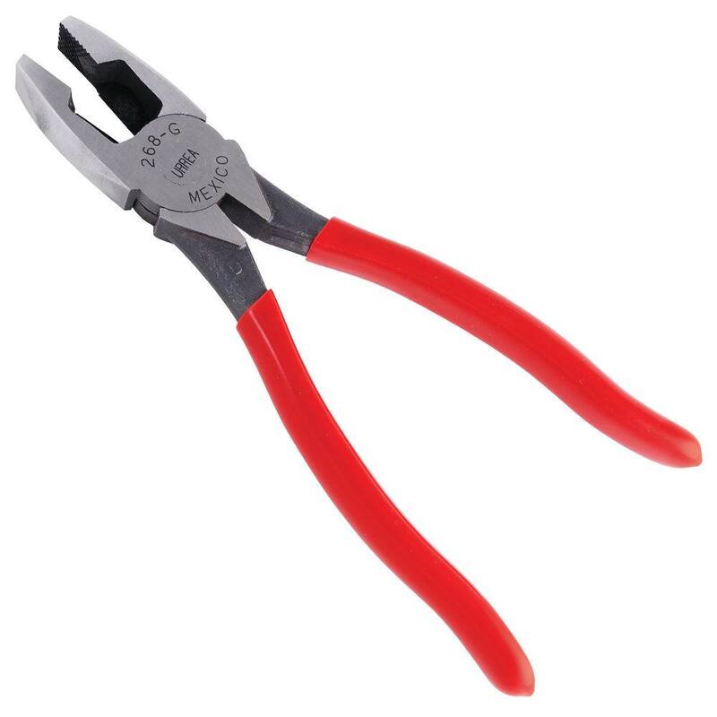 Alicates eléctricos de corte lateral con agarre de goma largo de 9-3/8 pulgadas URREA - 269G