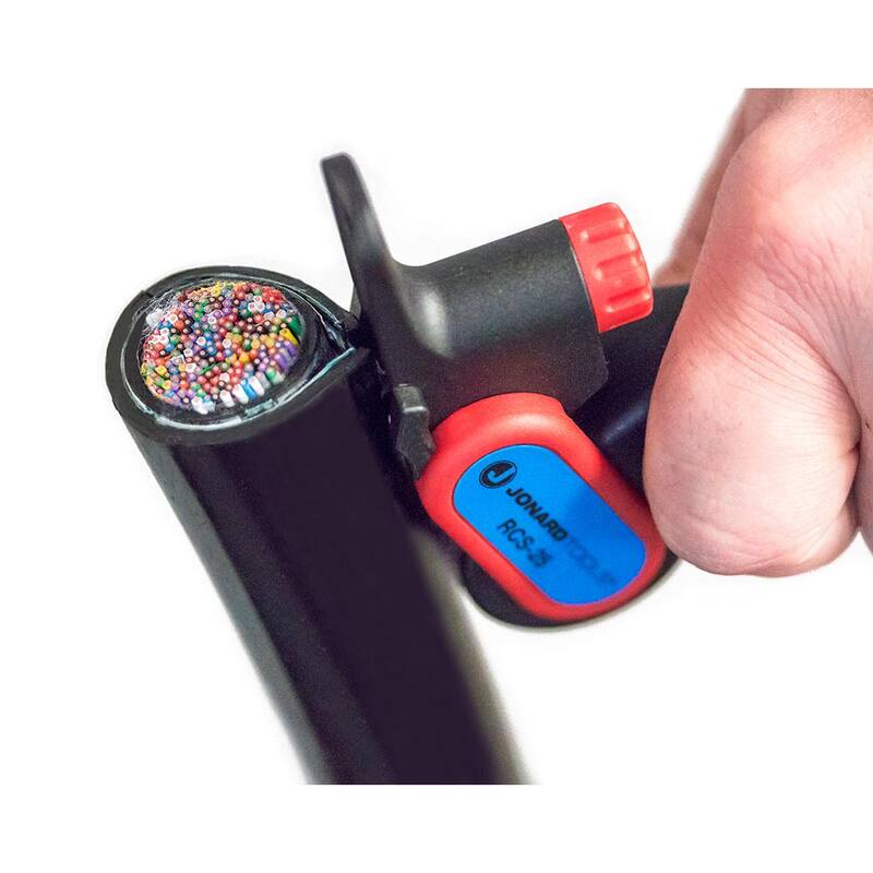 Jonard 2.5 pulg. Cortadora de trinquete para cables y ductos - RCS-25