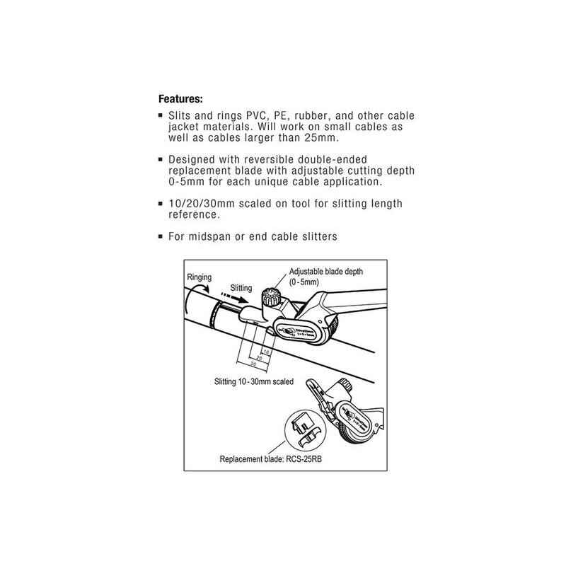 Jonard 2.5 pulg. Cortadora de trinquete para cables y ductos - RCS-25