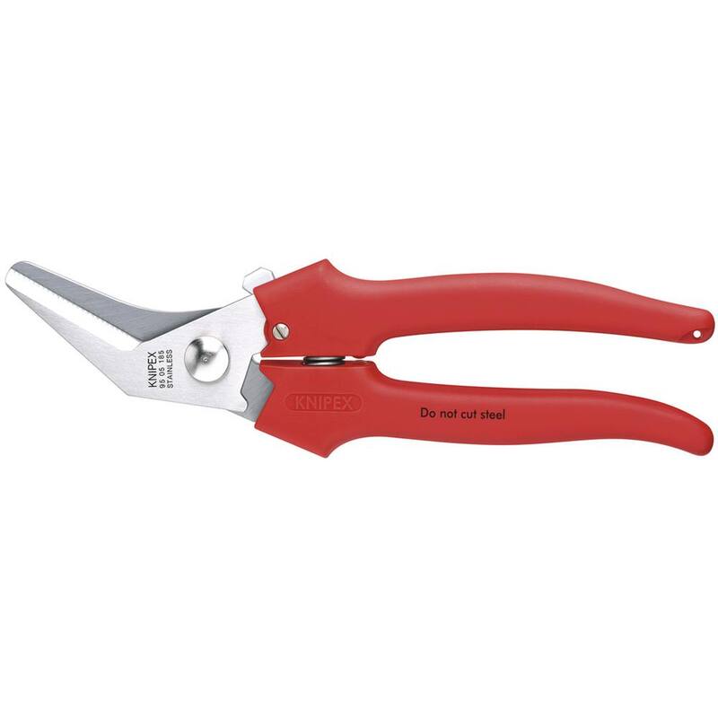 Tijeras combinadas KNIPEX de 7-1/4 pulgadas con cabeza inclinada a 40 grados - 95 05 185