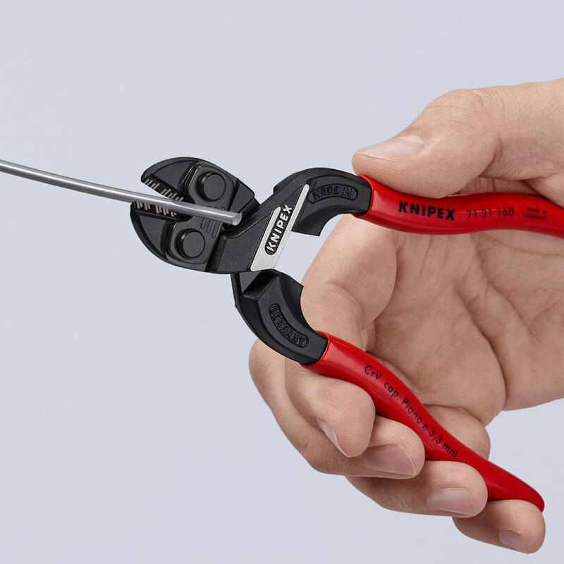 Pinzas de corte KNIPEX CoBolt S con hoja dentada - 71 31 160
