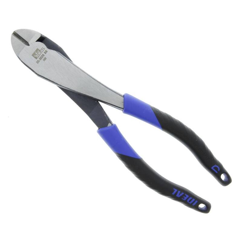 Pinza de corte diagonal con cabeza en ángulo IDEAL de 8 pulgadas con agarre inteligente - 35-3029
