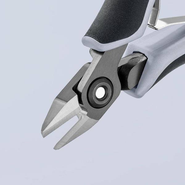 Pinzas diagonales de precisión de 5 pulgadas KNIPEX para electrónica con mangos ESD - 79 42 125 Z ESD