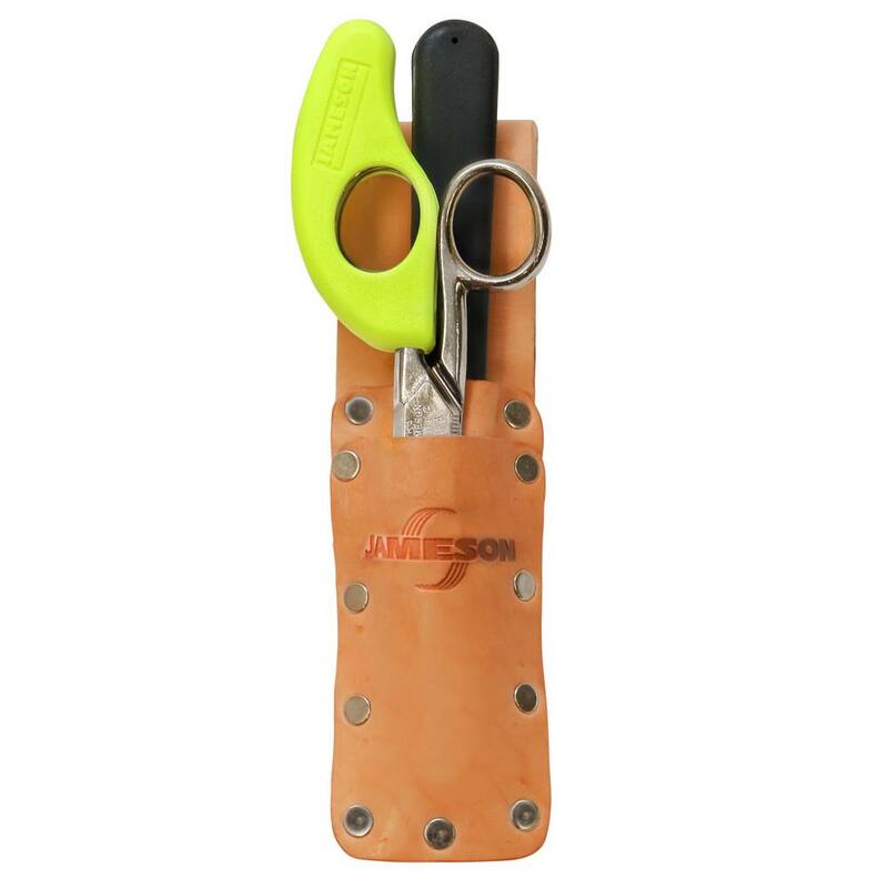 Kit de empalmador de cable Jameson, 5-1/4 pulgadas con bolsa de cuero con lazo para túneles - 32-43NS