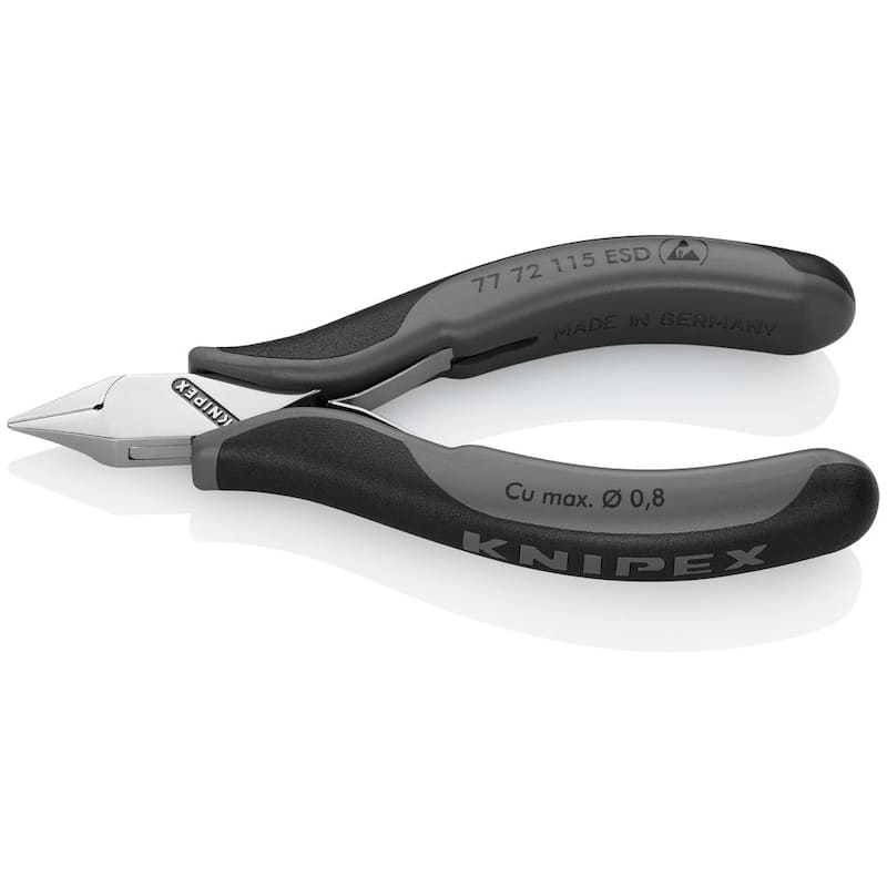 Pinzas Diagonales para Electrónica de 4-1/2 pulgadas con Mangos ESD - 77 72 115 ESD