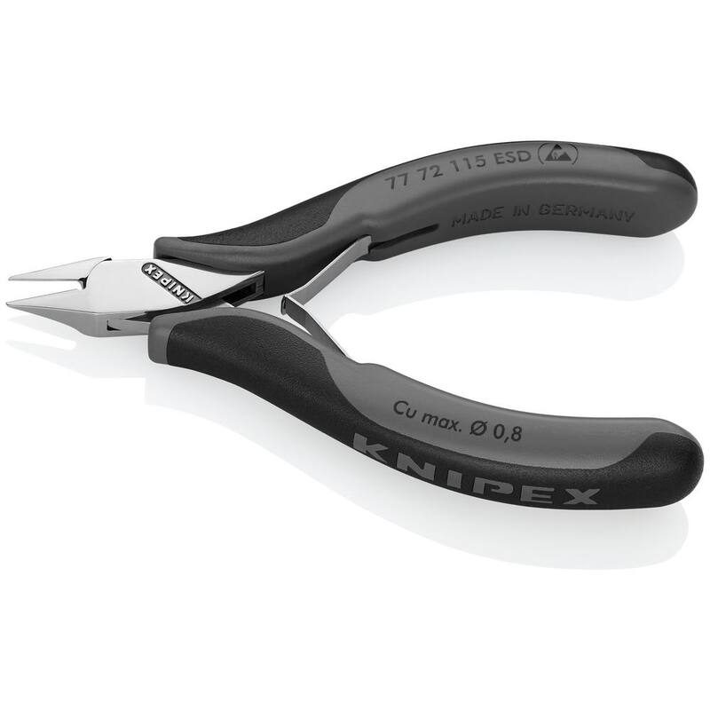 Pinzas Diagonales para Electrónica de 4-1/2 pulgadas con Mangos ESD - 77 72 115 ESD