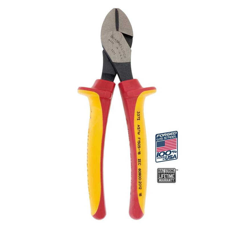 Pinza corta diagonal Channellock de 7 pulgadas, aislada a 1000 voltios XLT - 337I