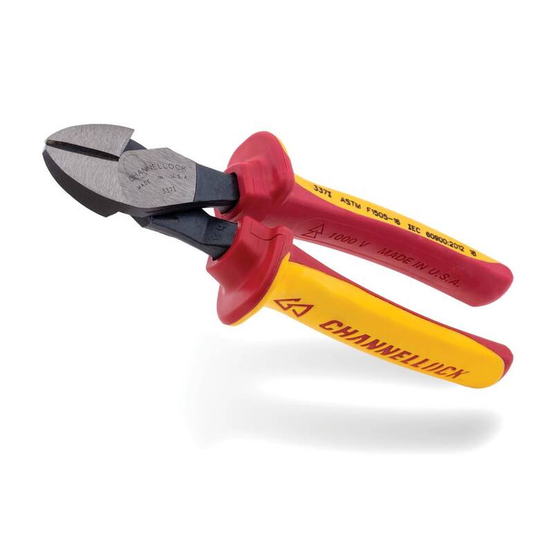 Pinza corta diagonal Channellock de 7 pulgadas, aislada a 1000 voltios XLT - 337I