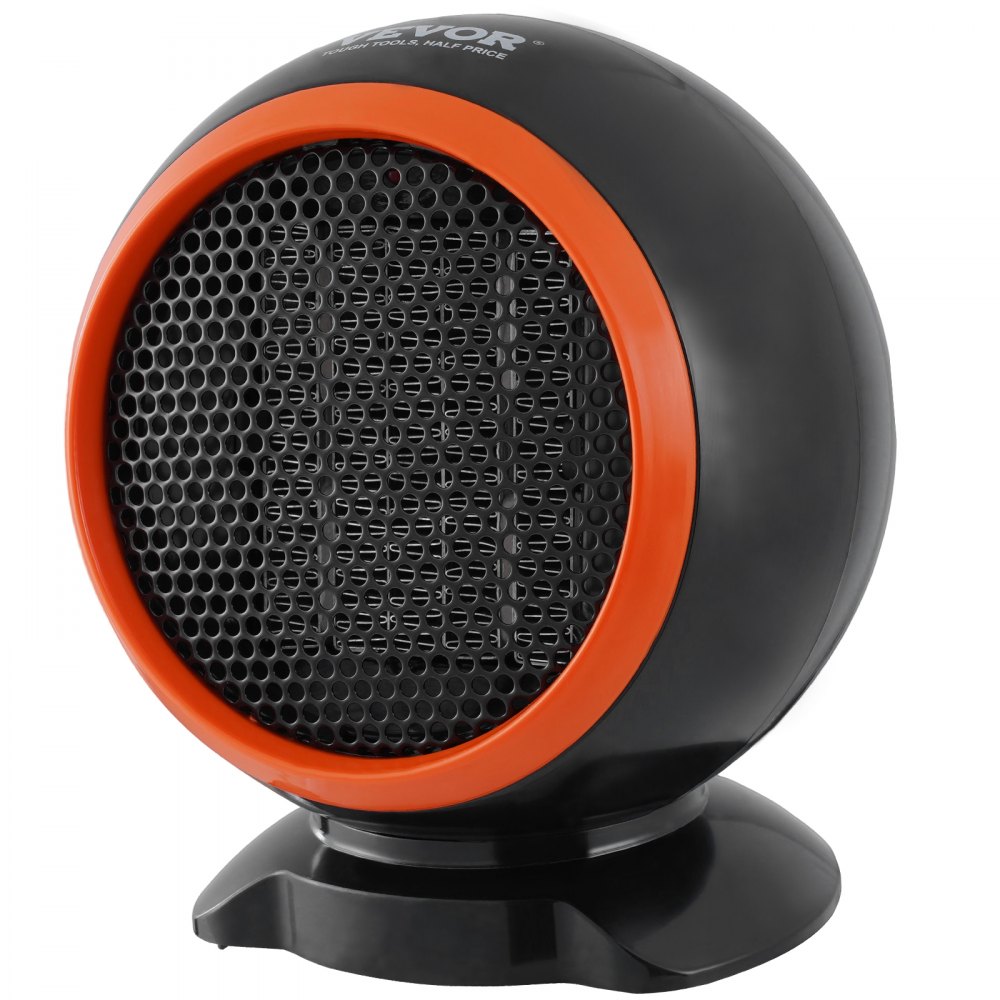 VEVOR Portable Electric Space Heater with Overheat Protection, 500 W Secure and Quiet Ceramic Heater Fan, 6 in Tip-Over Shutdown Flame-Retardant ABS Small Heaters for Office Room Desk Indoor Use - JXKDDJRQ500WVSDQLV1