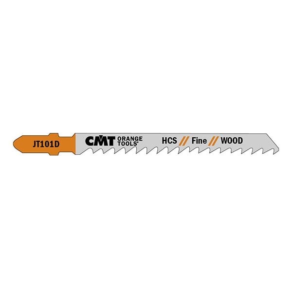 Cmt Orange Tools JIG SAW BLADES WOOD/FINE STRAIGHT, 5 Pack, 5PK - JT101D-5