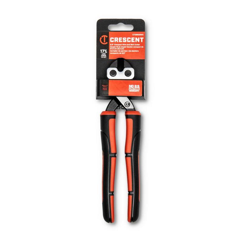 Cortador de alambre y pernos compacto Crescent de 8.5 pulgadas - CT0890BWC