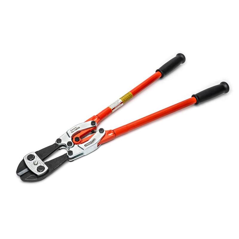 Cortador de pernos de doble acción compuesta PowerPivot de 24 pulgadas Crescent H.K. Porter con capacidad de corte máximo de 7/16 pulgadas - 0190MCP
