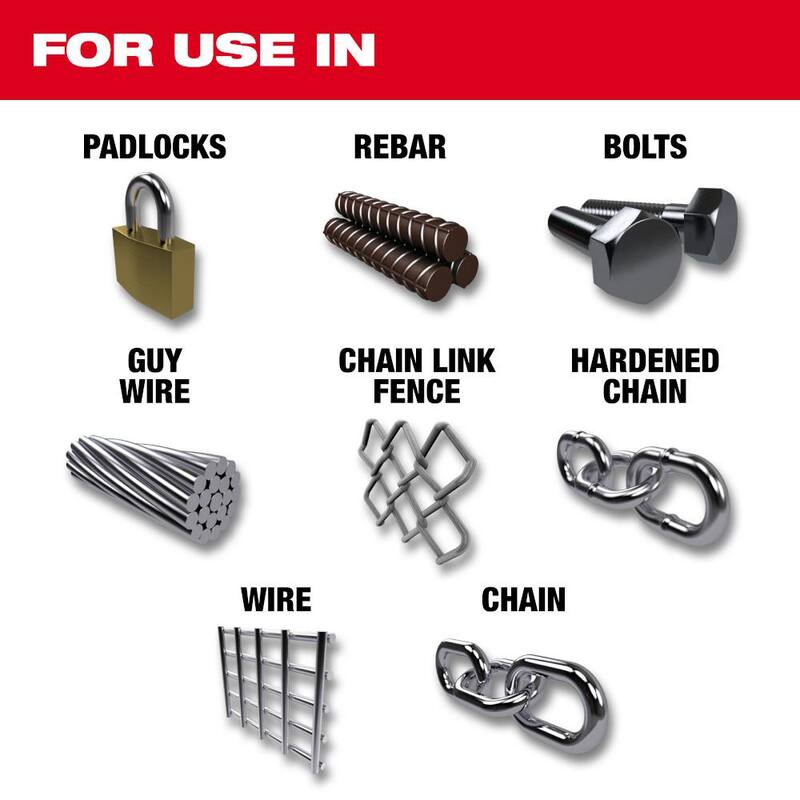 Cortador de pernos Milwaukee de 18 pulgadas con capacidad máxima de corte de 3/8 de pulgada - 48-22-4018