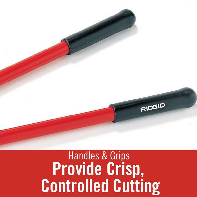 Cortador de pernos RIDGID de 30 pulgadas, modelo S30, de servicio pesado, con mandíbulas de acero aleado endurecido y empuñaduras de control, capacidad máxima de corte de 1/2 pulgada - 14228.