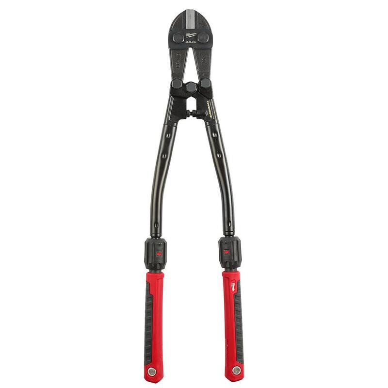Milwaukee 24 pulgadas. Cortador de pernos adaptable con mangos extensibles POWERMOVE y capacidad de corte máximo de 7/16 pulgadas - 48-22-4124