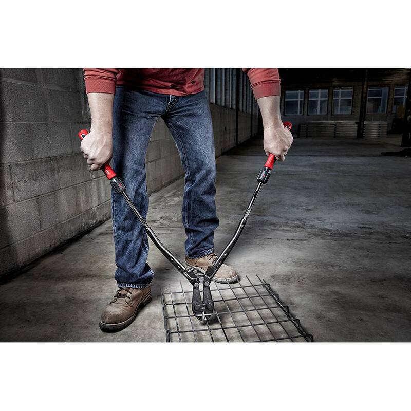 Milwaukee 24 pulgadas. Cortador de pernos adaptable con mangos extensibles POWERMOVE y capacidad de corte máximo de 7/16 pulgadas - 48-22-4124