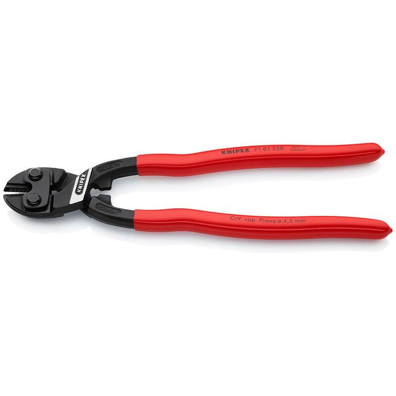 KNIPEX 10 pulg. XL Cortadores de perno de acción de palanca CoBolt con borde de corte de 64 HRC - 71 01 250 SBA