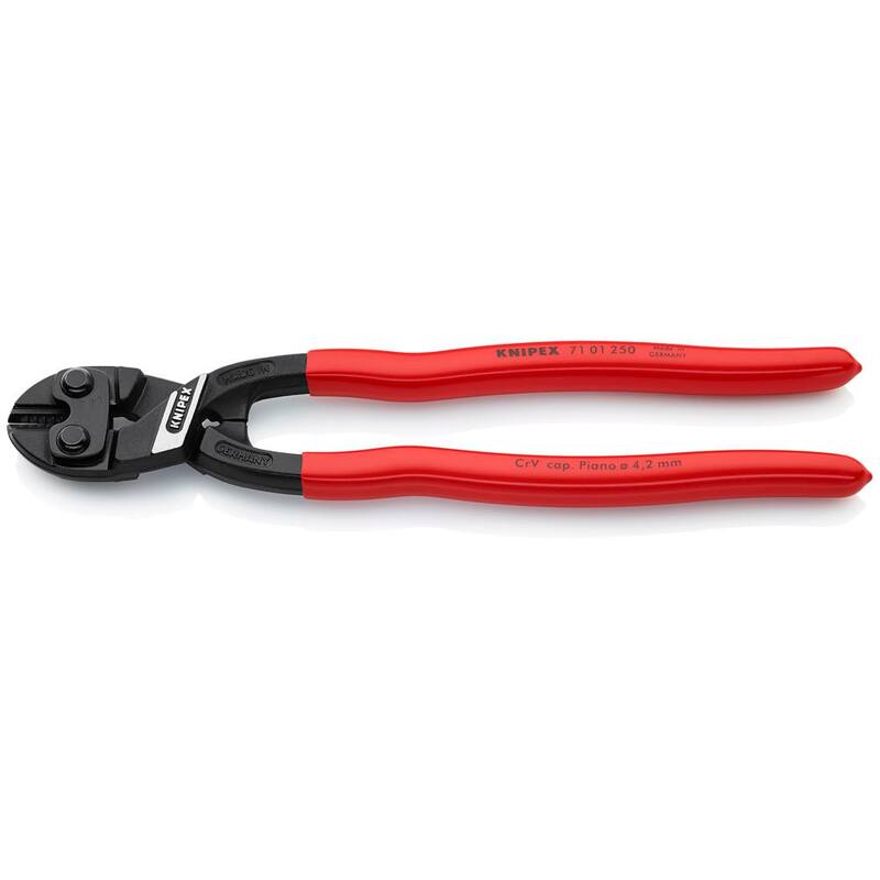 KNIPEX 10 pulg. XL Cortadores de perno de acción de palanca CoBolt con borde de corte de 64 HRC - 71 01 250 SBA
