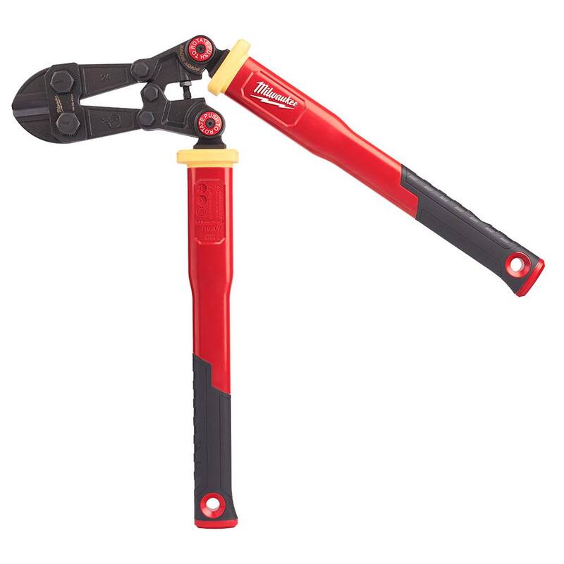 Cortador de pernos de fibra de vidrio Milwaukee de 24 pulgadas con mangos giratorios PIVOTMOVE y capacidad máxima de corte de 7/16 pulgadas - 48-22-4224.